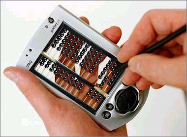 hand-held digital abacus