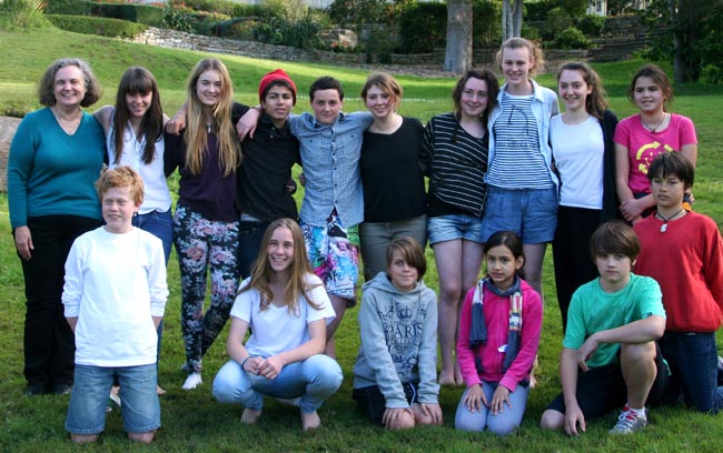 Playwriting class in Nielson Park, Sydney, Australia, 2011